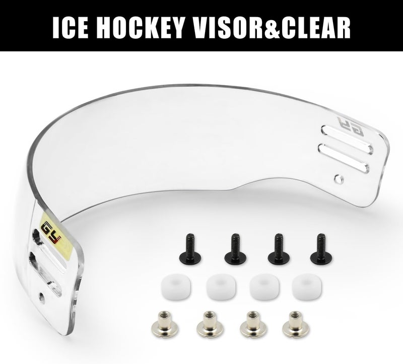 GY Hockey Visor Youth Hockey Helmet Half Face Visor Adult Hockey Face Mask Visor Inside Anti-Fog Outside Anti-Scratch/CE Certified - Image 4